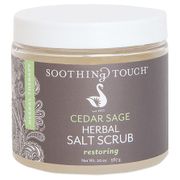 Buy discount Herbal Salt Scrub, Cedar Sage, 20 oz, Soothing Touch at Giftespot.com!