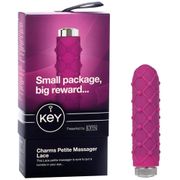 Buy discount Jopen Key Charms Petite Massager Vibrator - Lace Pink at Giftespot.com!