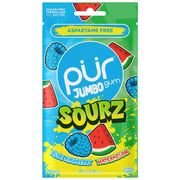 Buy discount Jumbo Sourz Gum - Blue Raspberry & Watermelon, 20 Pieces, PUR at Giftespot.com!
