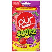 Buy discount Jumbo Sourz Gum - Strawberry & Grape, 20 Pieces, PUR at Giftespot.com!