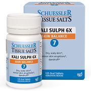 Buy discount Kali Sulph 6X Skin Balance, 125 Tablets, Schuessler Tissue Salts at Giftespot.com!