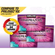 Buy discount Kirkland Signature Omeprazole Acid Reducer 20 mg Delayed Release, 42 Tablets at Giftespot.com!