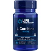 Buy discount L-Carnitine 500 mg, 30 Vegetarian Capsules, Life Extension at Giftespot.com!
