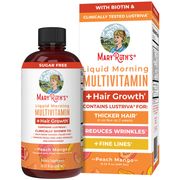 Buy discount Liquid Morning Multivitamin + Hair Growth, Peach Mango, 15.22 oz (450 ml), MaryRuth's at Giftespot.com!