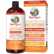 Buy discount Liquid Morning Multivitamin + Hair Growth, Peach Mango, 30 oz (887 ml), MaryRuth's at Giftespot.com!