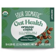 Buy discount Gut Health Organic Instant Coffee with Turkey Tail & Chaga Mushrooms, 10 Packets, Four Sigmatic at Giftespot.com!