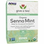 Organic Senna Mint Tea, 24 Tea Bags, NOW Foods