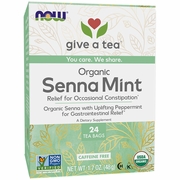 Buy discount Organic Senna Mint Tea, 24 Tea Bags, NOW Foods at Giftespot.com!