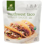 Buy discount Southwest Taco Simmer Sauce for Beef, 8 oz, Simply Organic at Giftespot.com!