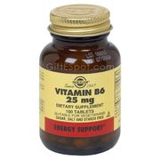 Buy discount Vitamin B6 25 mg, 100 Tablets, Solgar at Giftespot.com!