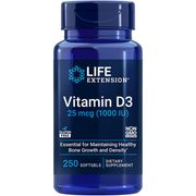 Buy discount Vitamin D3 1000 IU, 250 Softgels, Life Extension at Giftespot.com!