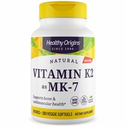 Buy discount Vitamin K2 as MK-7 100 mcg, Value Size, 180 Veggie Softgels, Healthy Origins at Giftespot.com!