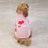 Dog Jersey - Love To Run  (Pink)