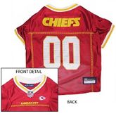 Kansas City Chiefs Satin Mesh Dog Jersey