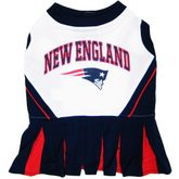 New England Patriot Cheerleader Outfit Dog Dress