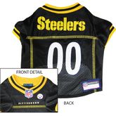 Pittsburgh Steelers Satin Mesh Dog Jersey - Alternate Style
