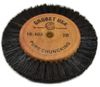 BLACK BRISTLE BRUSH 2 ROW 2-7/8" OVERALL, CONVERGING 1 7/8" HUB DIAMETER 1/2" TRIM LENGTH STYLE 2B