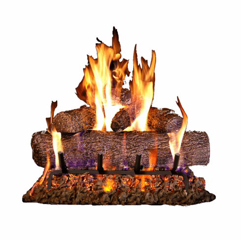 Fyreside Builder Vented Gas log Kit Live Oak 18 inch 68YE N.G. | AZ Grills