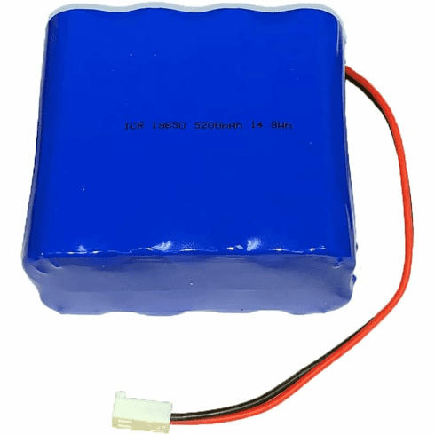 14.8V 5200mAh 8 Cell Lithium ion 18650 76.96Wh Rechange Battery Pack with 2 Pin MTA-100 Connectors