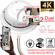 SecureGuard 4K Dual HD Smoke Detector WiFi Spy Camera Wi-Fi Fire Alarm Spy Camera, Ceiling Mount, 110V AC Connector (7010 Model) (Dual 4K Cameras)