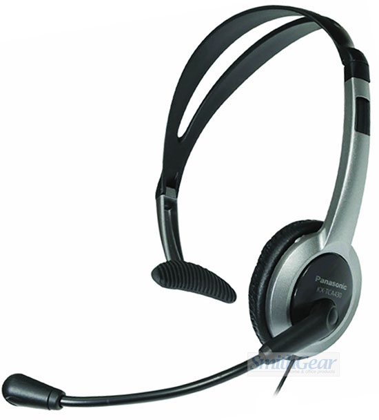 Panasonic KXTCA430S | Casque téléphonique - Microphone flexible - Réversible Gauche/Droite main image 0