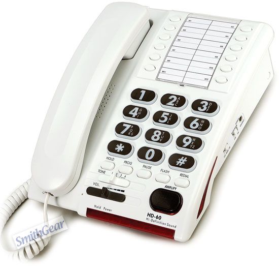 Serene HD60 HD Corded Phone for Hard of Hearing