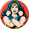DC Comics Wonder Woman Button DC Comics Wonder Woman Button