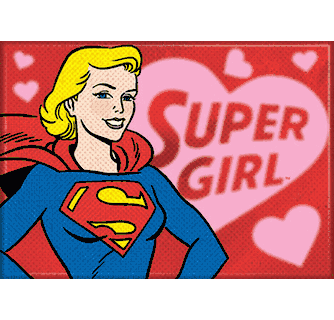 Supergirl Heart Magnet
