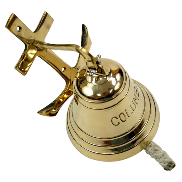 Brass "COLUMBUS" Anchor Bell Nautical Decor BR1880A by Armor Venue