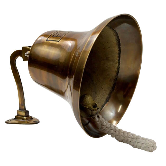 Bass FIE Bell, Antique Finish - Nautical Home Déco Gift