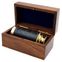 Brass Pullout Telescope w/ Wood Box & Wrap