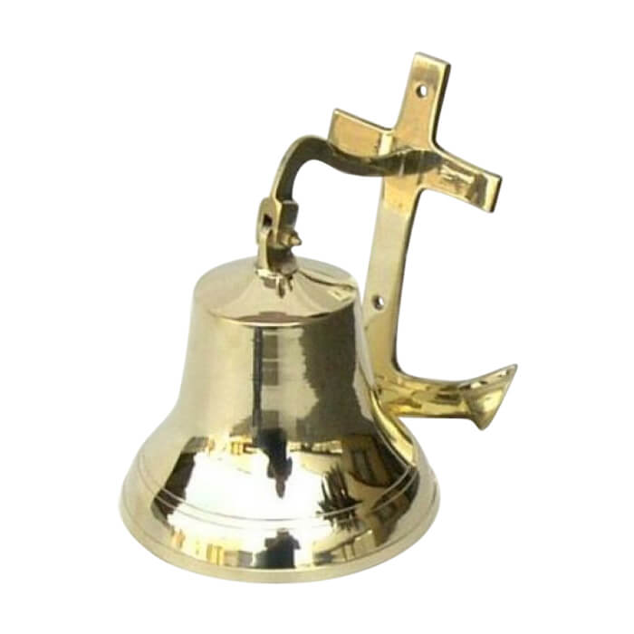Brass Wall Anchor Bell Nautical Decor BR1880 by Armor Venue
