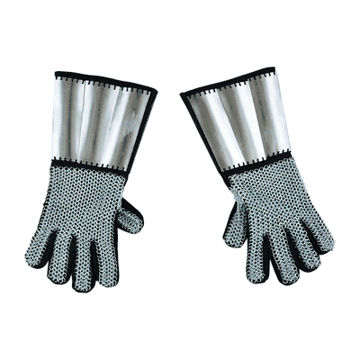 Chainmail and Splinted Plate Gauntlets  Size XL