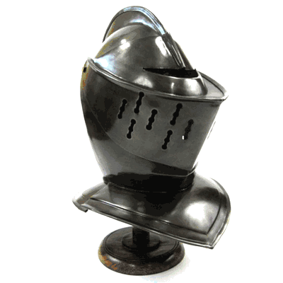 European Close Helmet - Black