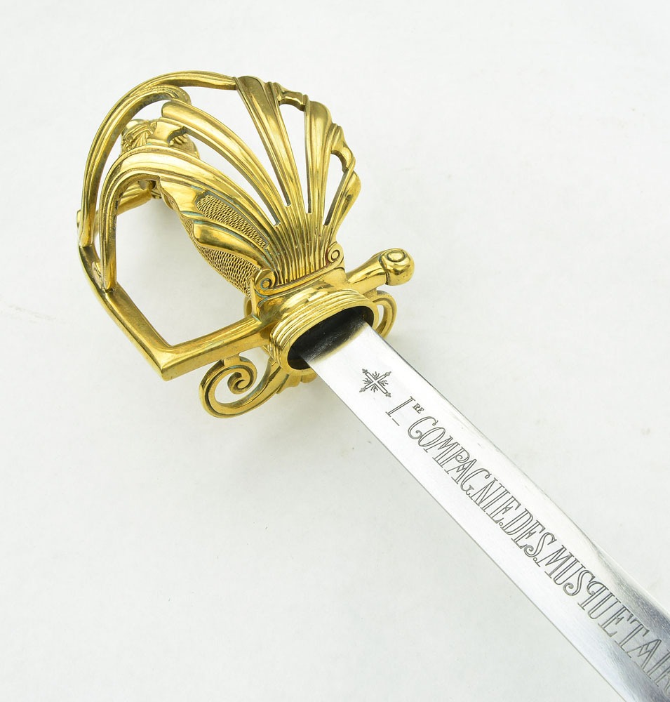 French Musketeer 1st Company Heavy Cavalry Sword USS198