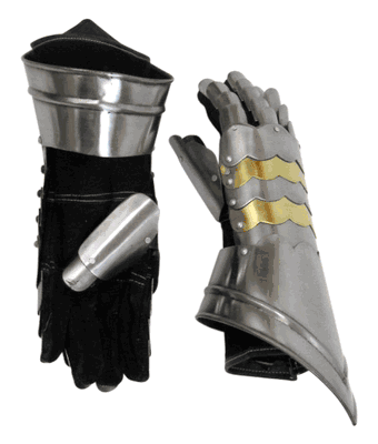Gauntlet Pair with Brass