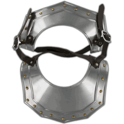 Gorget Neck Plate 18 Gauge Steel