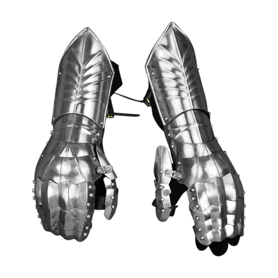 Gothic Clamshell Gauntlets  16 Gauge Steel