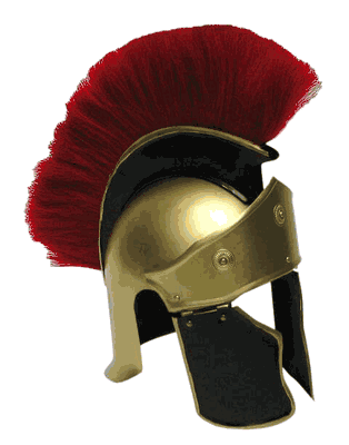 Greek Troy Helmet W/Plume