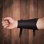 Handcrafted Medieval Archers Genuine Leather Bracer  Right Hand  Black