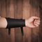 Handcrafted Medieval Archers Genuine Leather Bracer  Right Hand  Black