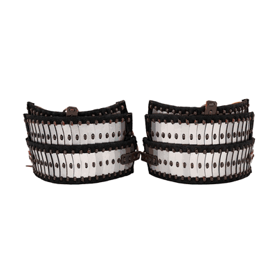 Lamellar Pauldrons Set  20 Gauge Steel