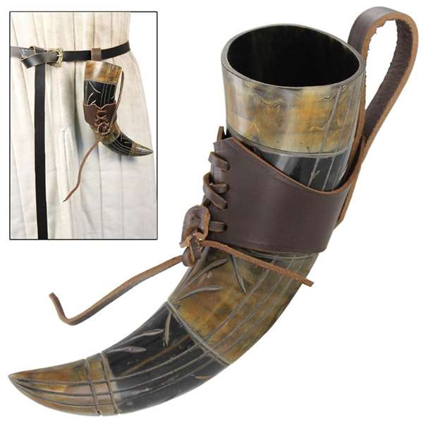 Mead of the Muses Drinking Horn 4E1IN4244LHBR Drinking Horns