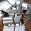 Medieval Holy Land and Defender Chainmail Gauntlets with Plates