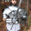 Medieval Holy Land and Defender Chainmail Gauntlets with Plates