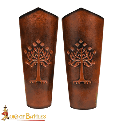 Men of the West Genuine Leather Bracers Set  Brown