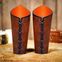Men of the West Genuine Leather Bracers Set  Brown