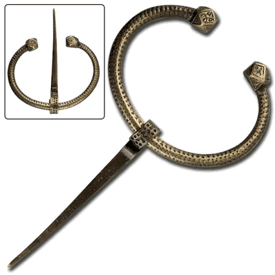 Oval Brass Brooch