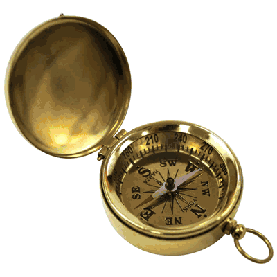 Pocket Compass with Lid