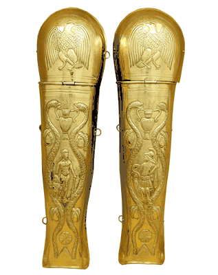 Praetorian Guard Greaves - Brass